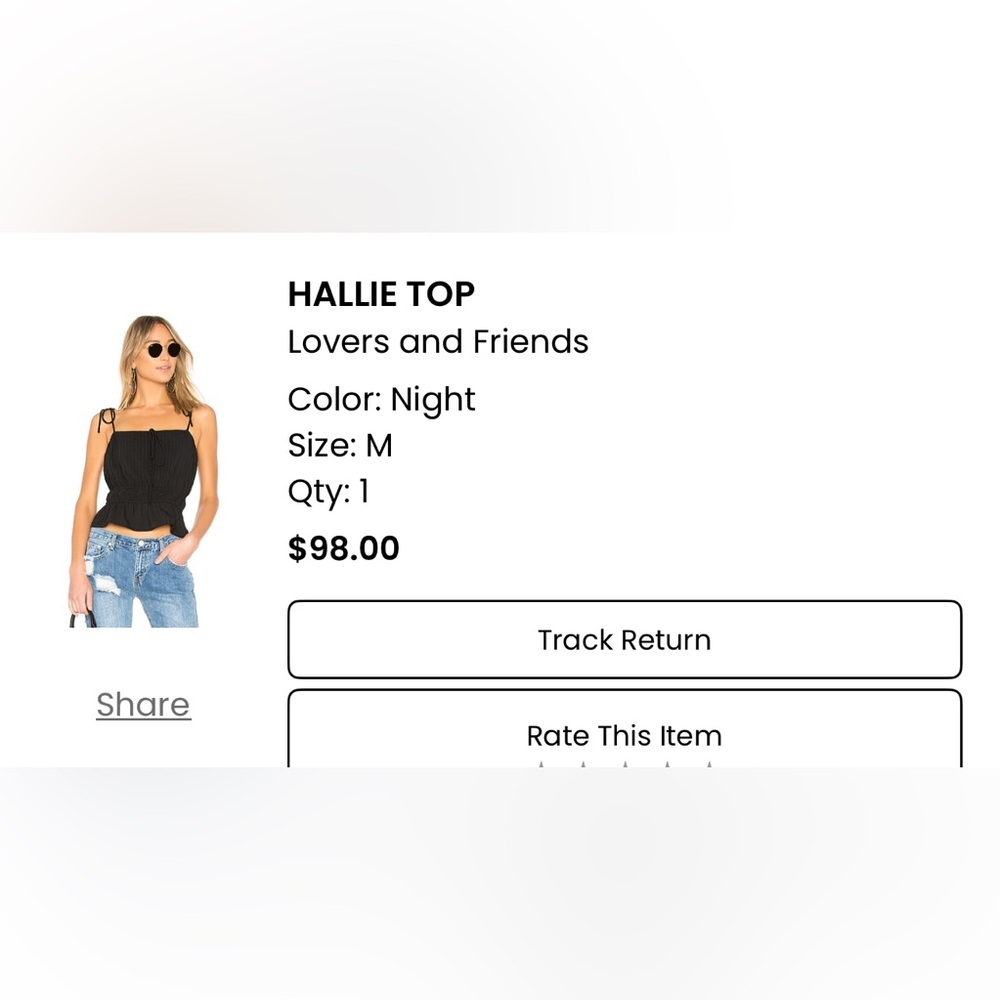 Lovers & Friends Black Top